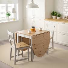 Gamleby Gateleg Table Light Antique Stain Gray Ikea Small Kitchen Tables Dining Room Small Space Saving Kitchen Table