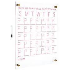 Acrylic Dry Erase Calendar Dry Erase Calendar Dry Erase Calendar