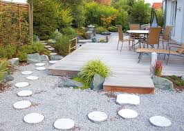 Besorgen sie sich erst die nötigen materialien. Trittsteine Und Granitplatten Gartengestaltung Granit Bambus Kultur