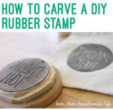 You'll end up with two smaller base cards. How To Make A Diy Carved Rubber Stamp Dear Handmade Life