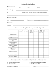 Student Evaluation Form Student Evaluation Form Feedback For Students Teacher Evaluation Evaluation Form