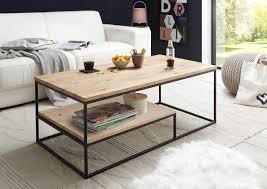 Moebel Dich Auf De Couchtisch Thore 2 Beistelltisch Wohnzimmertisch In Eiche Massiv Rechteckig In 110 X 6 In 2020 Wohnzimmertisch Couchtisch Industriedesign Couchtisch