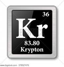 Krypton is present in the air to the extent of about 1 ppm. Krypton Symbol Vector Photo Free Trial Bigstock