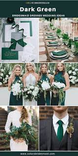 Fall Wedding Dark Green Bridesmaid Dresses And White Bouquets With Greenery Dark Green Bridesmaid Dress Green Bridesmaid Dresses Emerald Green Bridesmaid Dresses