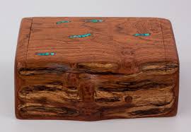 Dining table woodworking inlay wood home table decor rustic farmhouse home decor. Mesquite Log Box Wooden Natural Jewelry Box Turquoise Jewelry Box Bandsaw Style Box
