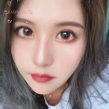 Одноразовые цветные контактные линзы Morningcon Easysmall dog коричневые  14,5 мм