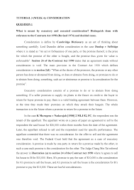 On the question whether certain notices and documents were served on the appellants, these consisted of certain notices concerning the. Tutorial 3 Contract Tutorial Week Consideration Question What Is Meant By Executory And Executed Consideration Distinguish Them With Reference To The Contracts Studocu
