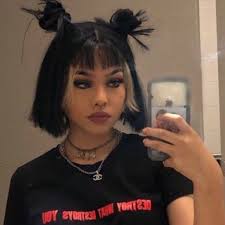 Goth Gothgoth Gothgirl Gothstyle Gothmodel Grunge Gothic Gothaesthetic Gothoutfit Makeup Autumn Estetic Wh Grunge Hair Aesthetic Hair Hair Inspiration