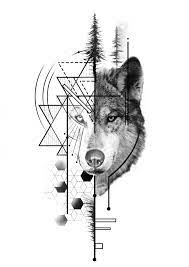 Geometirc Wolf Tattoo Design Geometric Wolf Tattoo Wolf Tattoo Sleeve Wolf Tattoo Design