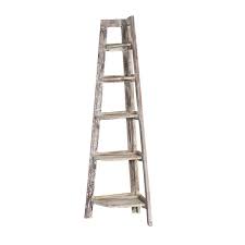 Organize your living room with modern bookshelves & bookcases. Riverton 5 Open Shelf Solid Wood Ladder Corner Bookcase
