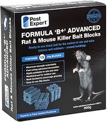 Visit this site for details: Pest Expert Formula B Advanced Rat Mouse Poison Killer Bait Blocks 300g Professional Strength Single Feed Brodifacoum Amazon Co Uk Garden Outdoors