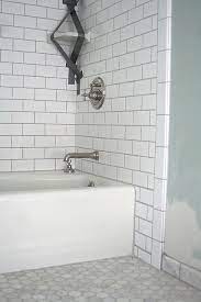 It fits right in with the aged and worn trends happening across all styles. Good Example Of White Subway Tiles With Preferred Grey Grout For Our Kitchen Splashback Bathroom Flooring Grey Grout Bathroom Floor Tiles