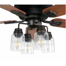 Home Decorators Collection Oakdale 56 In Led Indoor Oil Rubbed Bronze Dc Ceiling Fan With Light Kit And Remote Control Fc140 Bkrl Orb The Home Depot
