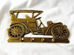 Brass Key Holder Of Old Car Jalopy Model T Vintage Brass Key Etsy Vintage Brass Key Holder Brass