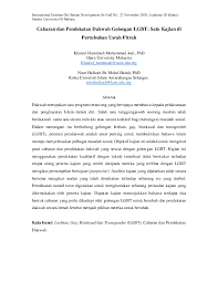 Pengenalan pada alaf 2012, malaysia dikejutkan dengan isu gerakan kemanusian yang ingin diperjuangkan kebebasannya di malaysia. Pdf Cabaran Dan Pendekatan Dakwah Golongan Lgbt Satu Kajian Di Dr Khairul Hamimah Binti Mohammad Jodi Staff Academia Edu