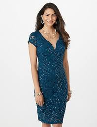 Https Www Dressbarn Com Sequined Lace Sheath Dress Prd 103542725 Color 406 Lace Sheath Dress Dresses Sparkle Dress