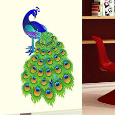 See more ideas about peacock wall decor, simple rangoli, rangoli designs. Decals Design Vinyl Animal Wall Sticker Standard Multicolour Amazon In Home Improvement