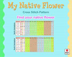 ACNH Pansie Cross Stitch Pattern DIY Easy Embroidery Pdf 