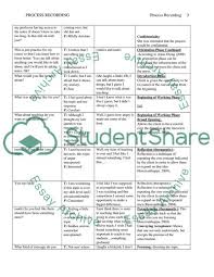 Care is documented in the patient's record. Importance Of Process Recording In Nursing Case Study