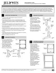 A home owner from medina, ohio says: Jeld Wen Jmi002 Double Hung Sash Replacement Kits User Manual 2 Pages