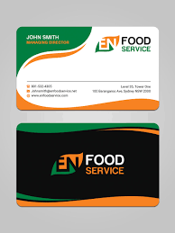 Modern Upmarket Catering Business Card Design For En Food Service By Sandaruwan Design 16244207