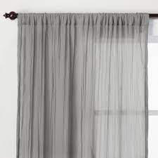 108 X42 Crushed Sheer Curtain Panel Gray Opalhouse In 2020 Sheer Curtain Panels Panel Curtains Curtains