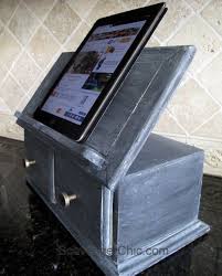 Painted Ipod Recipe Book Holder And File Box Recipe Book Holders Book Holders Recipe Book Diy
