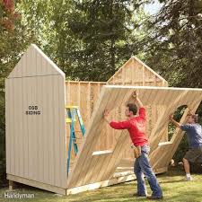 I also used the 90mm square posts for the corners (2.4m in length). Diy Shed Building Tips The Family Handyman