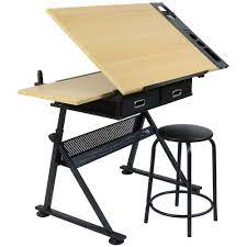 Hartleys Fully Adjustable Drawing Board Includes Desk Stool For Sale Online Ebay Drawing Table Desk Artist Desk Drawing Table