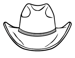 This coloring sheet shows conrad looking inside the cat's hat in amazement. Awesome Cowboy Hat Coloring Pages Kids Play Color Cowboy Hats Drawing Hats Coloring Pages