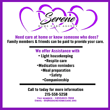Schedule your free consultation become a caregiver. Serene Home Care Agency Care Com Philadelphia Pa Home Care Agency