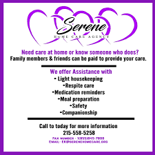 Learn about virtual home care. Serene Home Care Agency Care Com Philadelphia Pa Home Care Agency