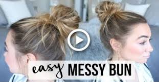 Easy Messy Bun Tutorial Fine Thin Hair Messy Bun Tutorial Messy Bun For Short Hair Thin Fine Hair