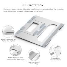 Die qualitativsten ständer laptops im vergleich! Laptop Zubehor Faltbarer Und Leichter Laptop Stand Kompatibel Fur Laptops Surface Laptops Verstellbarer Samsung Hp Silber Einschliesslich Macbook Pro Air 7 16 Zoll Boyata Laptop Stander Computer Zubehor Impas Es