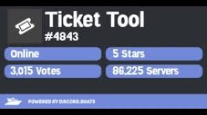 Ticket tool changed bots due to an update so i'm posting it as the correct/new bot. Ticket Tool