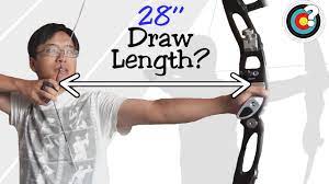 How to measure arrow length for a compound bow. Archery The 28 Inch Draw Youtube