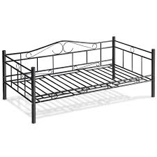 They offer gorgeous seating, decorative sleeping. Costway Single Day Bed Frame 3ft Full Metal Guest Sofa Bed With Headboard Solid Steel