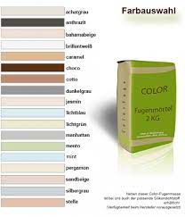 Klebemörtel, fugenmörtel, abdichtungen, estrichmörtel, grundierungen, spachtelmassen und ergänzungsprodukte: Fugenmortel Color Fliesenwelt Fuer Alle