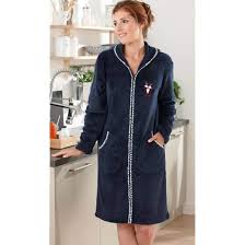 Modèle à capuche avec ceinture amovible à nouer à la taille. Robe De Chambre Quel Panache Francoise Saget