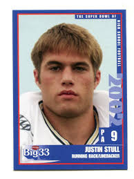 JUSTIN STULL 2002 Pennsylvania PA Big 33 High School card PRINCETON