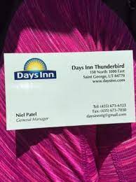 Follow these easy steps step 1. Gm Business Card Nothing We Can Do Picture Of Days Inn By Wyndham St George Tripadvisor