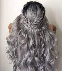 Wedding Hairstyles 13 08042017 Km Modwedding Grey Hair Color Hair Styles Black Hair Wigs