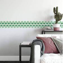 See more ideas about wall borders, wallpaper border, wallpaper border kitchen. Retro Wall Border Green Wall Art Com