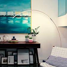 Lamps for hobbies, specialty lamps. Brightech Sparq Hanging Led Arc Floor Lamp Over The Couch Contemporary Standing Lamp Modern Dimmable Light Arching From Behind The Sofa Living Room Office Pole Lamp Silver Pricepulse