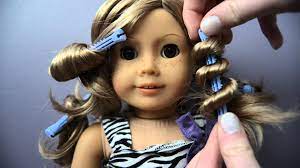 Four Different Ways To Curl Your Ag Dolls Hair American Girl Doll Hair Care American Girl Doll Hairstyles Fix Doll Hair