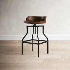 Wooden swivel bar stools for kitchen island. Farmhouse Bar Stools Birch Lane