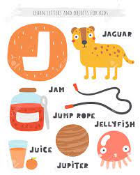 Letters of the greek alphabet quiz. J Letter Objects And Animals Including Jaguar Jam Jump Rope Royalty Free Cliparts Vectors And Stock Illustration Image 130588955