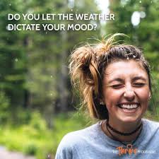 Isn't the weather lovely today? ☀️ Do you find yourself reacting to the  weather and letting it dictate your mood? While it's easy to think that  sunny weather automatically improves our mood