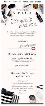 Sephora Welcome Email Email Template Design Email Design Inspiration Email Marketing Inspiration