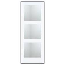 Milette 30x80 3 Lite Shaker French Door Primed With Joel Berman Designed Aqui Privacy Glass Home Depot Canada Bath Remodel Frosted Glass Interior Doors Glass French Doors French Doors